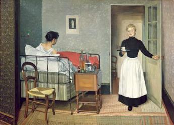The Ill Child (Helene Chatenay) 1892 (oil on canvas) | Obraz na stenu