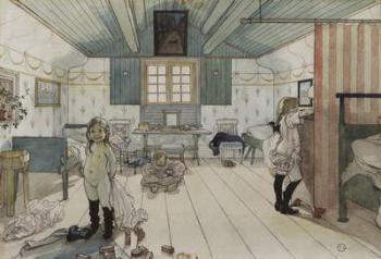 Mamma's and the Small Girl's Room, from 'A Home' series, c.1895 (w/c on paper) | Obraz na stenu