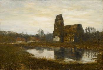 Criqueboeuf Church, Normandy, 1893 (oil on canvas) | Obraz na stenu