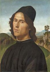 Portrait of Lorenzo di Credi, 1488 (oil on panel) | Obraz na stenu