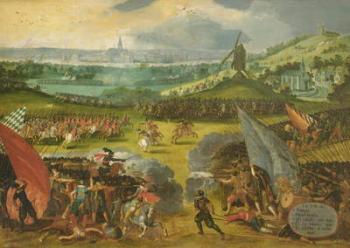 Battle of Nimegen (War against France 1556-1558) (oil on panel) | Obraz na stenu