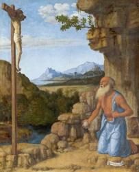 Saint Jerome in the Wilderness, c. 1500-05 (oil on panel) | Obraz na stenu