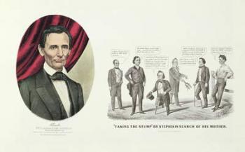 Hon. Abraham Lincoln, 16th President of the United States, 1860 (litho) | Obraz na stenu