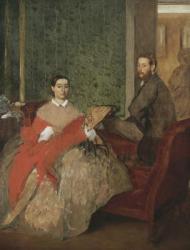Edmondo and Thérèse Morbilli, c.1865 (oil on canvas) | Obraz na stenu