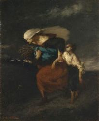 Retreat from the Storm, c.1846 (oil on canvas) | Obraz na stenu