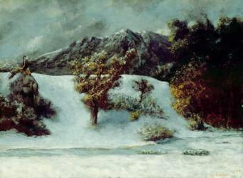 Winter Landscape With The Dents Du Midi, 1876 (oil on canvas) | Obraz na stenu