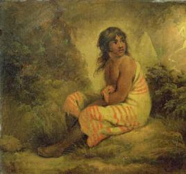 Indian Girl, 1793 (oil on canvas mounted on panel) | Obraz na stenu
