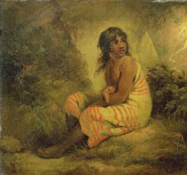 Indian Girl, 1793 (oil on canvas mounted on panel) | Obraz na stenu