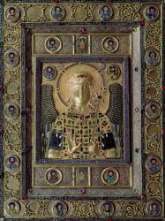 Icon depicting the Archangel Michael, 11th to 12th centuries (gold and silver inlaid with precious stones) | Obraz na stenu