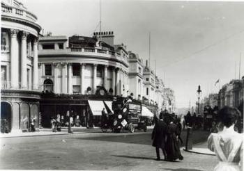 Regent Street, London, c.1900 (b/w photo) | Obraz na stenu