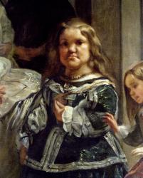 Las Meninas or The Family of Philip IV, c.1656 (oil on canvas) (detail) | Obraz na stenu