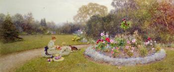 The Rose Garden, 1903 (w/c on paper) | Obraz na stenu