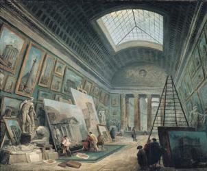 A Museum Gallery with Ancient Roman Art, before 1800 (oil on canvas) | Obraz na stenu
