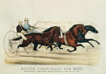 Dexter, Ethan Allen and Mate, published by Nathaniel Currier (1813-88) and James Merritt Ives (1824-95), 1874 (colour litho) | Obraz na stenu