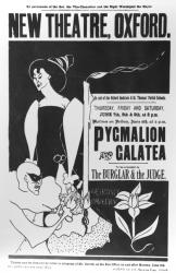 Poster for a production of 'Pygmalion and Galatea' at the New Theatre, Oxford, June 7-9 1894 (litho) | Obraz na stenu