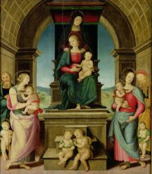 The Family of St. Anne, c.1507 (oil on panel) | Obraz na stenu