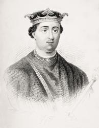 Henry II, King of England, from 'Old England's Worthies' by Lord Brougham and others, published London, c.1880s (litho) | Obraz na stenu