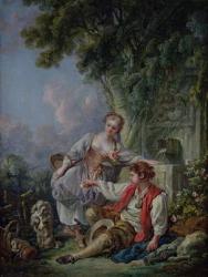 Obedience Rewarded, or The Education of a Dog, 1768 (oil on canvas) | Obraz na stenu
