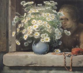 The Bouquet of Margueritas, 1866 (pastel on paper) | Obraz na stenu