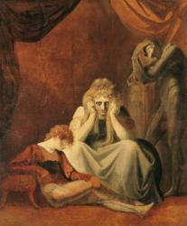 'Here I and Sorrow Sit', Act II Scene I of 'King John' by William Shakespeare (1564-1616) 1783 (oil on canvas) | Obraz na stenu