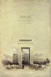 Great Gateway leading to the Temple of Karnak, titlepage to 'Egypt and Nubia', lithograph by Louis Haghe, published 1849 (litho) | Obraz na stenu