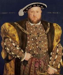 Portrait of Henry VIII (1491-1547) aged 49, 1540 (oil on panel) | Obraz na stenu