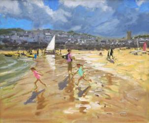 August in St Ives 2013 (oil on canvas) | Obraz na stenu
