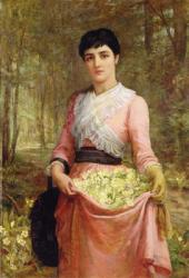 The Daughters of our Empire. England: The Primrose, 1887 (oil on canvas) | Obraz na stenu