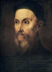 Portrait of John Calvin (1509-64) (oil on canvas) | Obraz na stenu