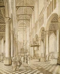 Interior of the New Church, Delft | Obraz na stenu