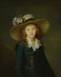 Portrait of Ekaterina Stroganov as a Child, 1780-89 (oil on canvas) | Obraz na stenu