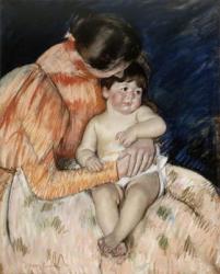 Mother and Child, 1890s (pastel on paper) | Obraz na stenu