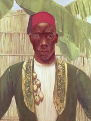 King Mutesa of Buganda, from a photo (oil on canvas) | Obraz na stenu