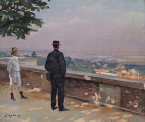 Paris from the observatory at Meudon (oil on canvas) | Obraz na stenu