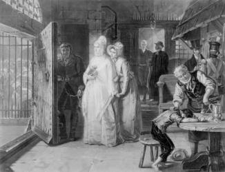 Mrs Fry visiting Newgate Prison, 1893 | Obraz na stenu