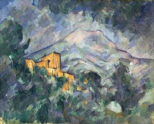 Montagne Sainte-Victoire and the Black Chateau, 1904-06 (oil on canvas) | Obraz na stenu