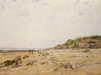 The Beach at Villerville, 1887 (oil on canvas) | Obraz na stenu
