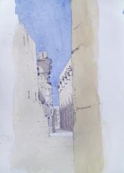 Luxor Temple (w/c on paper) | Obraz na stenu