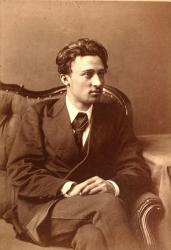 Portrait of the author Vsevolod Mikhailovich Garshin (sepia photo) | Obraz na stenu