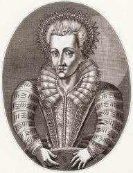 Anne of Denmark, 1574 1619. Queen consort of Scotland, England and Ireland as the wife of King James VI of Scotland who was also King James I of England and Ireland. From Iconographia Scotica or Portraits of Illustrious Persons of Scotland, published 179 | Obraz na stenu