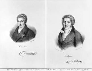 Luigi Cherubini (1760-1842) and Nicolas Marie Dalayrac (1753-1809) (litho) (b/w photo) | Obraz na stenu