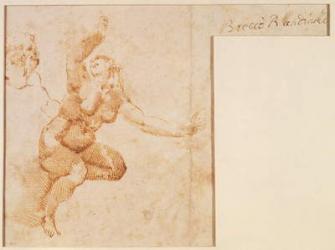 Study of a Female Nude (ink on paper) | Obraz na stenu