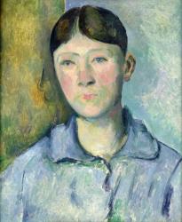 Portrait of Madame Cezanne, 1885-90 (oil on canvas) | Obraz na stenu