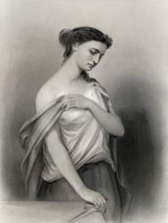 Lucretia, illustration from 'World Noted Women' by Mary Cowden Clarke, 1858 (engraving) | Obraz na stenu