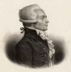 Portrait of Maximilien de Robespierre (1758-94) (engraving) | Obraz na stenu