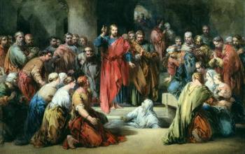The Raising of Lazarus (w/c on paper) | Obraz na stenu