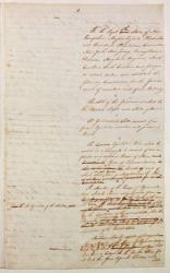 First draft of the Constitution of the United States, 1787 (pen & ink on paper) | Obraz na stenu