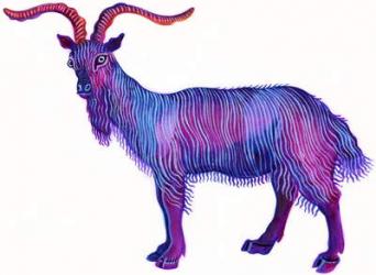 Goat Capricorn, 1996, (ink and gouache) | Obraz na stenu