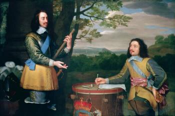 Portrait of Charles I (1600-49) and Sir Edward Walker (1612-77) | Obraz na stenu