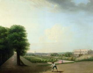 The Construction of the Place Louis XV from the Garden of the Hotel de Resnel, c.1760 (oil on canvas) | Obraz na stenu